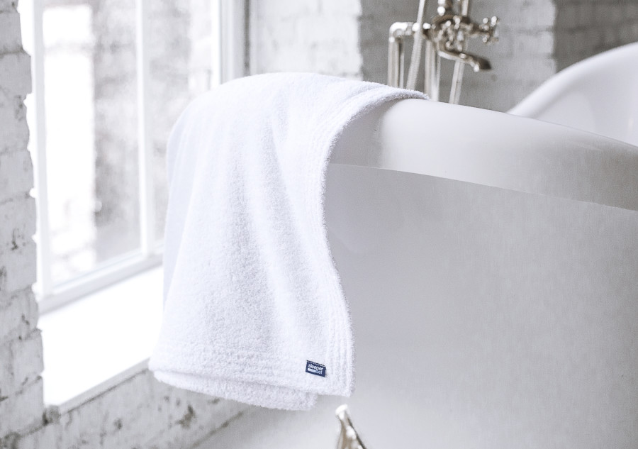 White Bath Towel Полотенце 50х70